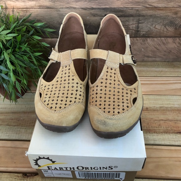 Earth Origins Shoes Earth Origins Swirl Amber Yellow Mary Janes
